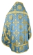 Russian Priest vestments - Donetsk rayon brocade S4 (blue-gold) back, Standard design