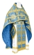 Russian Priest vestments - Donetsk rayon brocade S4 (blue-gold), Standard design