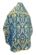 Russian Priest vestments - Bryansk rayon brocade S4 (blue-gold) back, Standard design