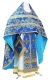 Russian Priest vestments - Sloutsk rayon brocade S4 (blue-gold), Standard design