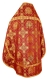 Russian Priest vestments - Donetsk rayon brocade S4 (claret-gold) back, Standard design