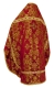 Russian Priest vestments - Sloutsk rayon brocade S4 (claret-gold) back, Standard design