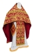 Russian Priest vestments - Bryansk rayon brocade S4 (claret-gold), Standard design