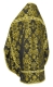 Russian Priest vestments - Sloutsk rayon brocade S4 (black-gold) back, Standard design