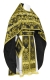 Russian Priest vestments - Sloutsk rayon brocade S4 (black-gold), Standard design
