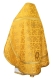 Russian Priest vestments - Cappadocia rayon brocade S4 (black-gold) back, Standard design