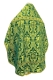 Russian Priest vestments - Bryansk rayon brocade S4 (green-gold) back, Standard design