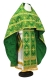 Russian Priest vestments - Pskov rayon brocade S4 (green-gold), Premium design