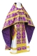 Russian Priest vestments - Koursk rayon brocade S4 (violet-gold), Standard design