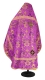 Russian Priest vestments - Thebroniya rayon brocade S4 (violet-gold) back, Standard design