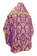 Russian Priest vestments - Bryansk rayon brocade S4 (violet-gold) back, Standard design