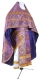 Russian Priest vestments - Pochaev rayon brocade S4 (violet-gold), Standard design