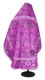 Russian Priest vestments - Pavlov Bouquet rayon brocade S4 (violet-silver) back, Standard design