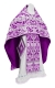 Russian Priest vestments - Bryansk rayon brocade S4 (violet-silver), Standard design