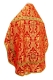 Russian Priest vestments - Bryansk rayon brocade S4 (red-gold) back, Standard design