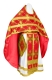 Russian Priest vestments - Podolsk rayon brocade S4 (red-gold), Economy design