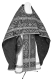 Russian Priest vestments - rayon brocade S4 (black-silver)