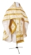 Russian Priest vestments - Prestol rayon brocade S4 (white-gold), Standard design