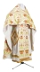 Russian Priest vestments - Pavlov Bouquet rayon brocade S4 (white-gold), Standard design