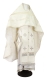Russian Priest vestments - Polystavrion rayon brocade S4 (white-silver), Standard design