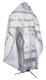 Russian Priest vestments - Prestol rayon brocade S4 (white-silver), Standard design