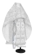 Russian Priest vestments - Thebroniya rayon brocade S4 (white-silver), Standard design