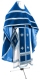 Russian Priest vestments - natural German velvet (blue-silver), Standard design