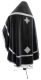 Russian Priest vestments - natural German velvet (black-silver) variant 1 back, Standard design