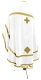 Russian Priest vestments - natural German velvet (white-gold) back, Economy design