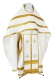 Russian Priest vestments - natural German velvet (white-gold), Economy design