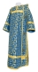 Deacon vestments - Cappadocia metallic brocade B1 (blue-gold), Economy design