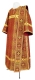 Deacon vestments - Shouya metallic brocade B (claret-gold), Standard design