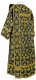 Deacon vestments - Loza metallic brocade B (black-gold) back, Standard design