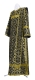 Deacon vestments - Gouslitsa metallic brocade B (black-gold), Economy design