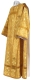 Deacon vestments - Izborsk metallic brocade B (yellow-gold), Standard design