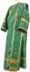 Deacon vestments - Stone Flower metallic brocade B (green-gold), Standard cross deign