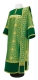 Deacon vestments - Corinth rayon brocade B (green-gold) with velvet inserts,, Standard design
