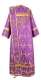 Deacon vestments - Vinograd metallic brocade B (violet-gold) back, Standard cross design