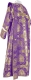 Deacon vestments - Donetsk metallic brocade B (violet-gold), Standard design