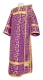 Deacon vestments - Cappadocia metallic brocade B1 (violet-gold), Economy design