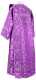 Deacon vestments - Loza metallic brocade B (violet-silver) back, Standard design