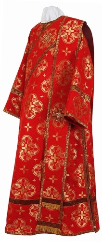 Deacon vestments - metallic brocade B (red-gold)