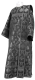 Deacon vestments - Loza metallic brocade B (black-silver), Standard design