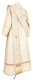 Deacon vestments - St. George Cross metallic brocade B (white-gold) (back), Standard design