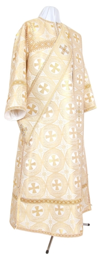Deacon vestments - metallic brocade B (white-gold)