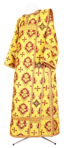 Deacon vestments - metallic brocade BG1 (yellow-claret-gold)