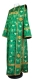 Deacon vestments - Dove metallic brocade B (green-gold), Standard design