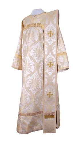 Deacon vestments - metallic brocade BG1 (white-gold)