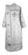 Deacon vestments - Royal Crown metallic brocade BG1 (white-silver) (back), Standard design