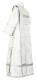 Deacon vestments - Stone Flower metallic brocade BG1 (white-silver), Economy design